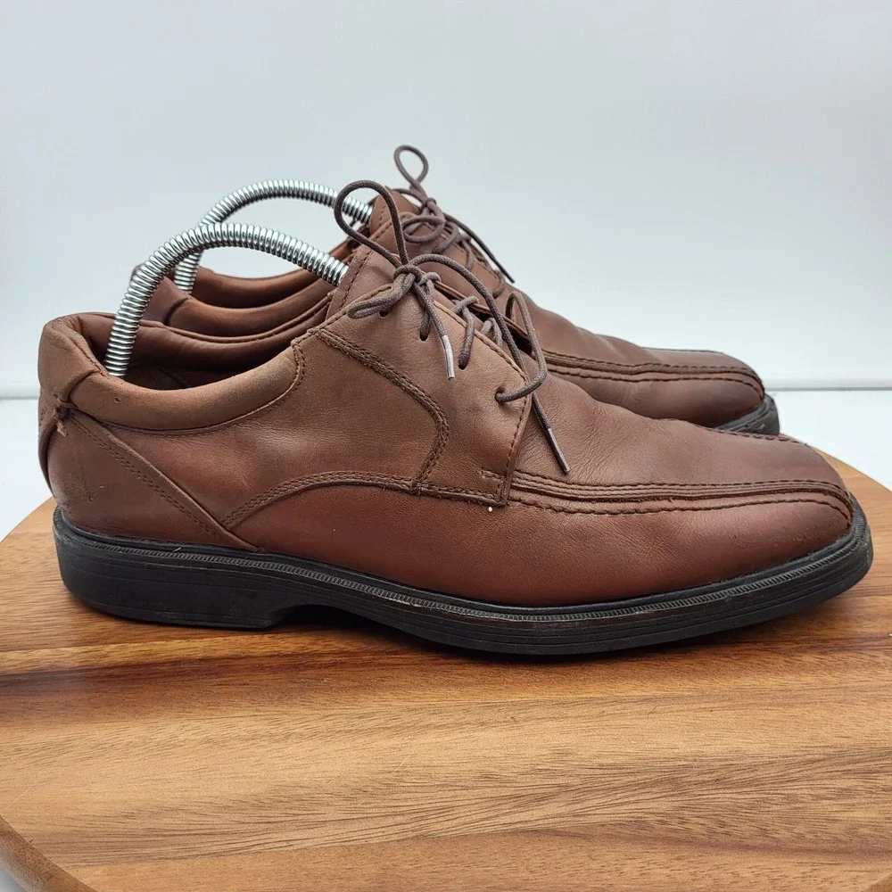 Johnston‎ & Murphy Shoes Mens Size 9 M Brown Sheepskin Waterproof XC4 Oxfords